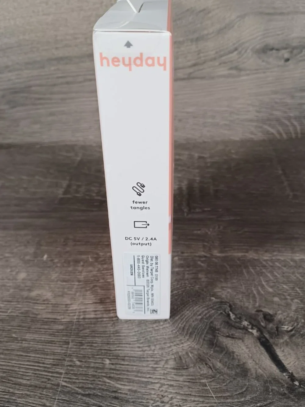 NIB Heyday 8 Ft. USB-A To Lightning Charging Cable Pink For iPhone/iPad